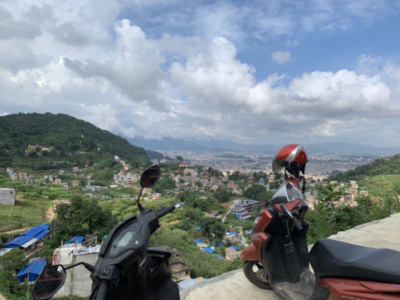 Hiring a scooter in Kathmandu